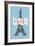 Pair, Eiffel Tower-null-Framed Art Print