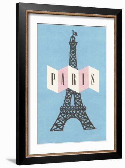 Pair, Eiffel Tower-null-Framed Art Print