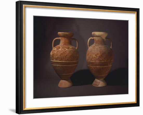 Pair of Amphorae of the Anforoni Squamati Group-null-Framed Giclee Print