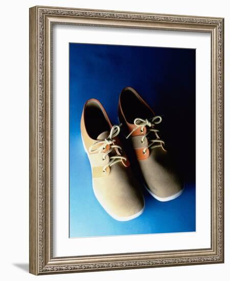 Pair of Bowling Shoes-null-Framed Photographic Print