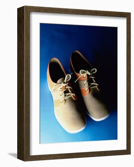 Pair of Bowling Shoes-null-Framed Photographic Print