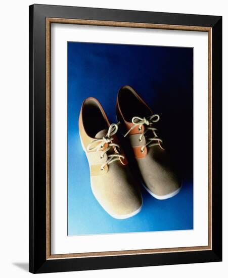 Pair of Bowling Shoes-null-Framed Photographic Print