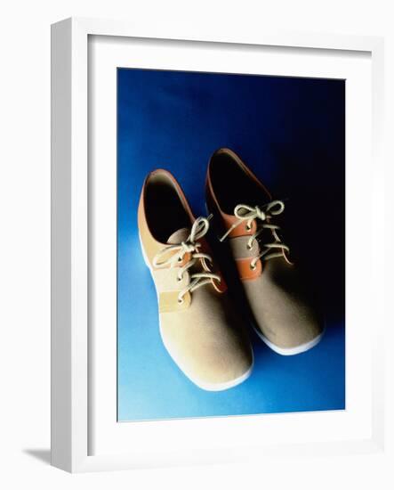 Pair of Bowling Shoes-null-Framed Photographic Print