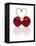 Pair of Cherries Forming a Heart-Kröger & Gross-Framed Premier Image Canvas