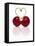 Pair of Cherries Forming a Heart-Kröger & Gross-Framed Premier Image Canvas