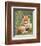 Pair of Cuddling Red Fox Cubs-null-Framed Premium Giclee Print