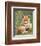 Pair of Cuddling Red Fox Cubs-null-Framed Art Print