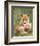 Pair of Cuddling Red Fox Cubs-null-Framed Art Print