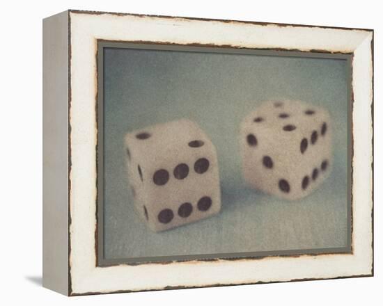 Pair of Dice-Jennifer Kennard-Framed Premier Image Canvas