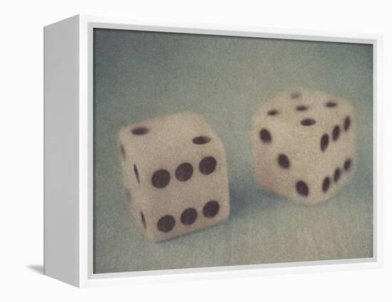 Pair of Dice-Jennifer Kennard-Framed Premier Image Canvas