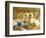 Pair of ducklings with Easter eggs-Ada Summer-Framed Photographic Print