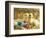 Pair of ducklings with Easter eggs-Ada Summer-Framed Photographic Print