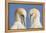 Pair of Gannets (Morus Bassanus) Mutual Preening, Bass Rock, Firth of Forth, Scotland, UK, June-Peter Cairns-Framed Premier Image Canvas