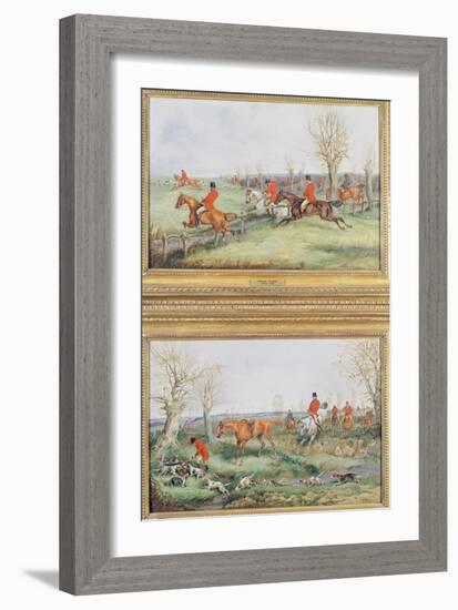 Pair of Hunting Scenes, 19Th Century-Henry Thomas Alken-Framed Giclee Print