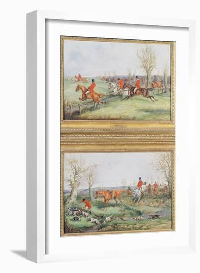 Pair of Hunting Scenes, 19Th Century-Henry Thomas Alken-Framed Giclee Print