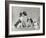 Pair of Japanese Chins Owned by Hudson One Sitting and One Lying Down-Thomas Fall-Framed Photographic Print