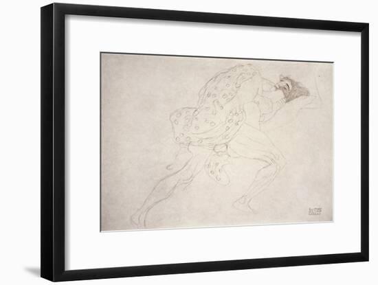 Pair of Lovers-Gustav Klimt-Framed Giclee Print