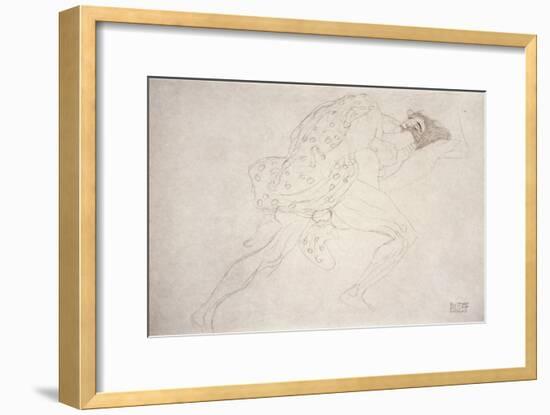 Pair of Lovers-Gustav Klimt-Framed Giclee Print