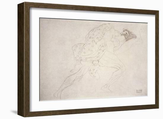 Pair of Lovers-Gustav Klimt-Framed Giclee Print