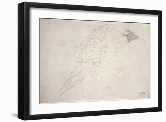 Pair of Lovers-Gustav Klimt-Framed Giclee Print