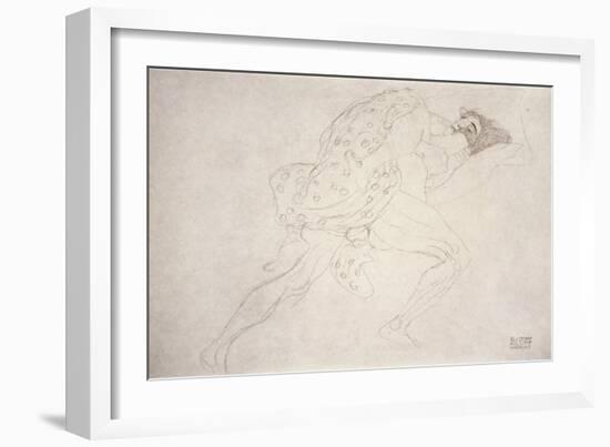 Pair of Lovers-Gustav Klimt-Framed Giclee Print