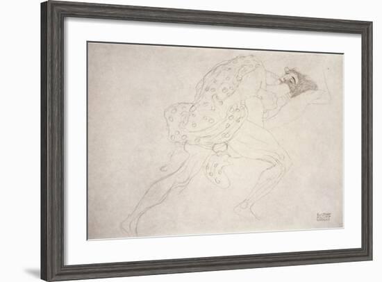 Pair of Lovers-Gustav Klimt-Framed Giclee Print