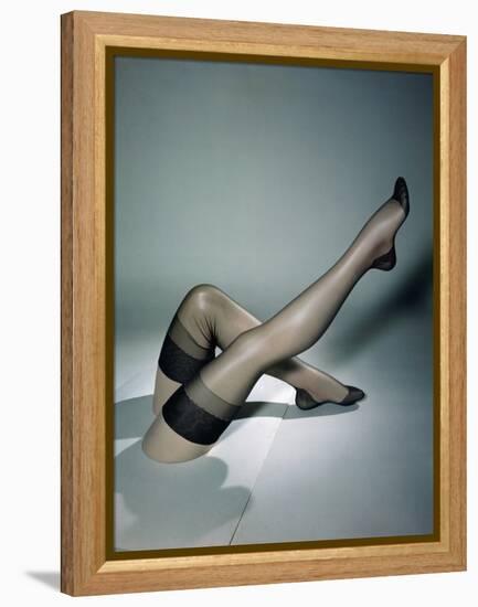 Pair of Mannequin Legs with 15 Denier, Thigh-High, Nylon Stockings, New York, New York, 1948-Nina Leen-Framed Premier Image Canvas