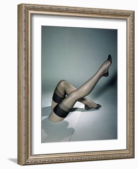 Pair of Mannequin Legs with 15 Denier, Thigh-High, Nylon Stockings, New York, New York, 1948-Nina Leen-Framed Photographic Print