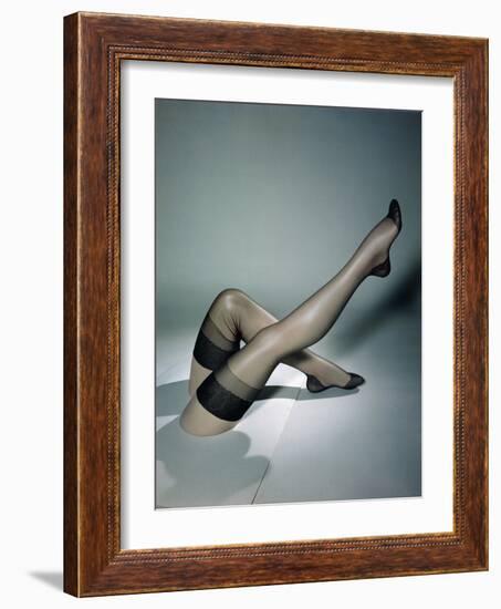 Pair of Mannequin Legs with 15 Denier, Thigh-High, Nylon Stockings, New York, New York, 1948-Nina Leen-Framed Photographic Print