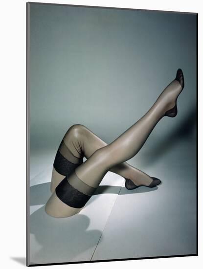 Pair of Mannequin Legs with 15 Denier, Thigh-High, Nylon Stockings, New York, New York, 1948-Nina Leen-Mounted Photographic Print