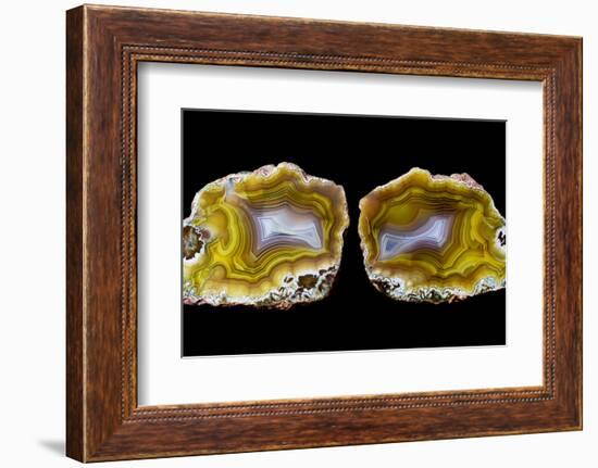 Pair of Mexican Laguna Banded Agate, Quartzsite, AZ-Darrell Gulin-Framed Photographic Print