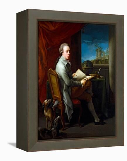 Pair of Portraits, Gentleman (On Canvas)-Pompeo Girolamo Batoni-Framed Premier Image Canvas