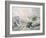 Pair of Snowy Owls in the Snowy Mountains, Australia-Carl Donner-Framed Giclee Print