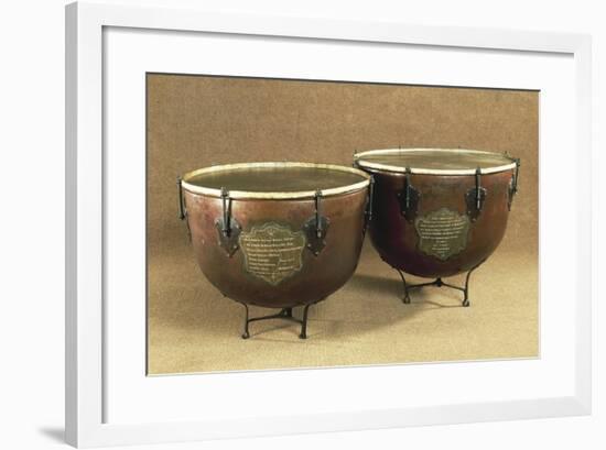 Pair of Timpani, Percussion Instruments-null-Framed Giclee Print
