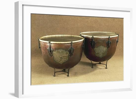 Pair of Timpani, Percussion Instruments-null-Framed Giclee Print