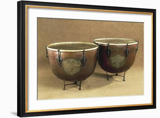 Pair of Timpani, Percussion Instruments-null-Framed Giclee Print