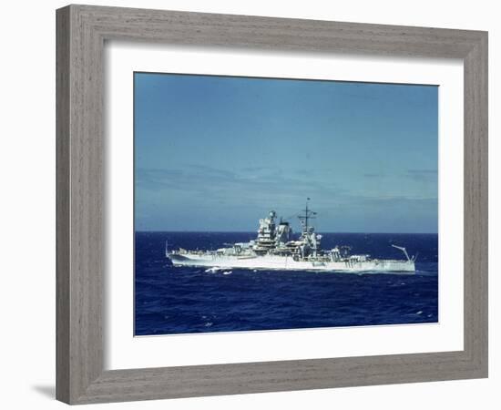 Pair of Warships under Way During Us Navy Manuevers Off Hawaii-Carl Mydans-Framed Photographic Print