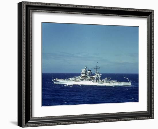 Pair of Warships under Way During Us Navy Manuevers Off Hawaii-Carl Mydans-Framed Photographic Print