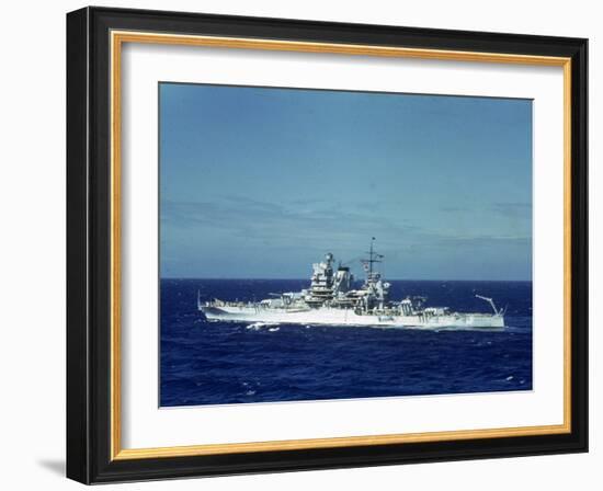 Pair of Warships under Way During Us Navy Manuevers Off Hawaii-Carl Mydans-Framed Photographic Print
