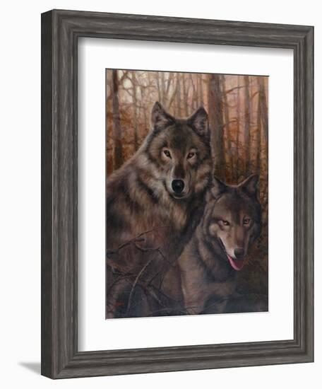 Pair of Wolves-Unknown Chiu-Framed Art Print