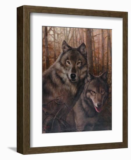 Pair of Wolves-Unknown Chiu-Framed Art Print