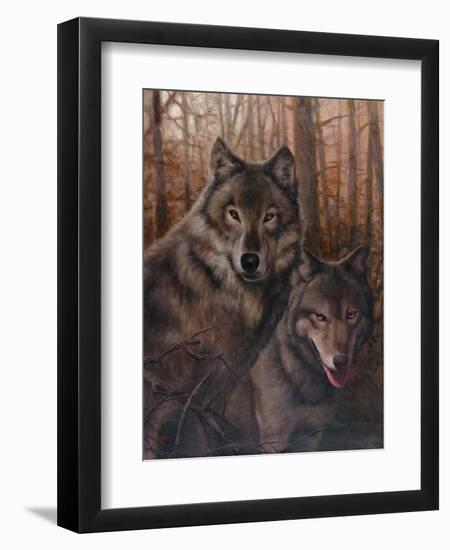 Pair of Wolves-Unknown Chiu-Framed Art Print