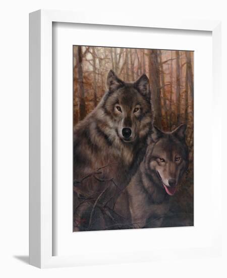 Pair of Wolves-Unknown Chiu-Framed Art Print