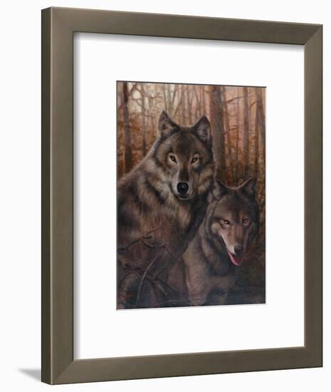 Pair of Wolves-Unknown Chiu-Framed Art Print