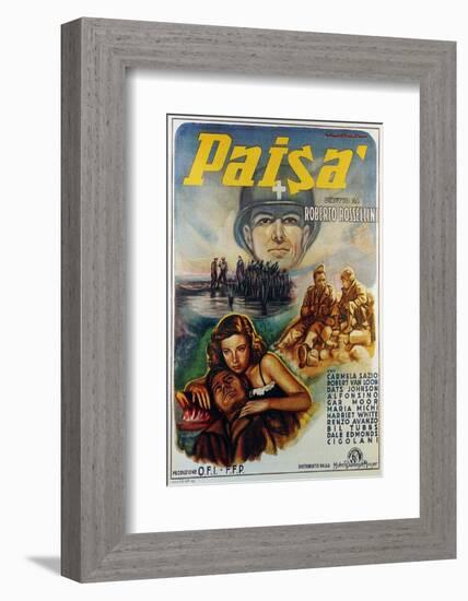 Paisan, Maria Michi, Robert Van Loon, Dots Johnson, 1946-null-Framed Photo