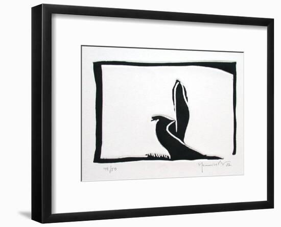 Paisatge III-Joan Hernandez Pijuan-Framed Limited Edition