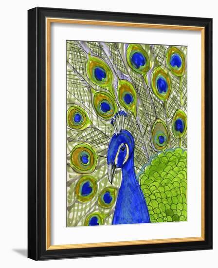 Paisley B Peacock-Blenda Tyvoll-Framed Giclee Print