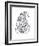 Paisley Bloom-The Vintage Collection-Framed Giclee Print