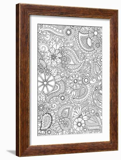 Paisley Blooms-Hello Angel-Framed Giclee Print