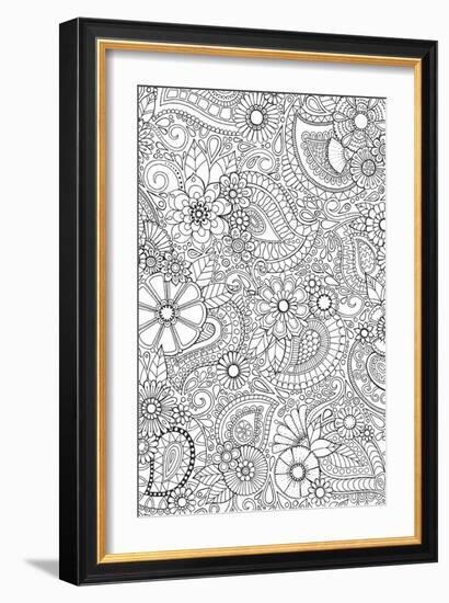 Paisley Blooms-Hello Angel-Framed Giclee Print